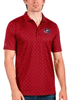 Antigua Columbus Blue Jackets Mens Spark Short Sleeve Polo