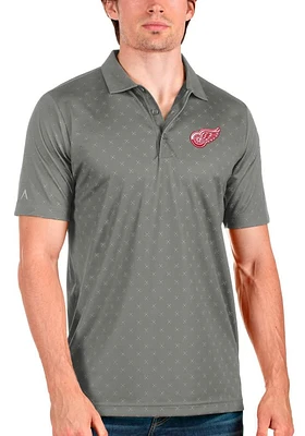 Antigua Detroit Red Wings Mens Spark Short Sleeve Polo