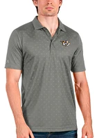 Antigua Nashville Predators Mens Grey Spark Short Sleeve Polo