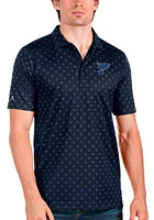 Antigua St Louis Blues Mens Navy Blue Spark Short Sleeve Polo