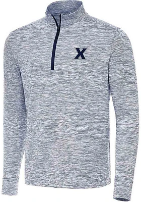 Antigua Xavier Musketeers Mens Navy Blue Cause Long Sleeve Qtr Zip Pullover