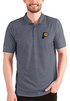 Antigua Indiana Pacers Mens Navy Blue Esteem Short Sleeve Polo