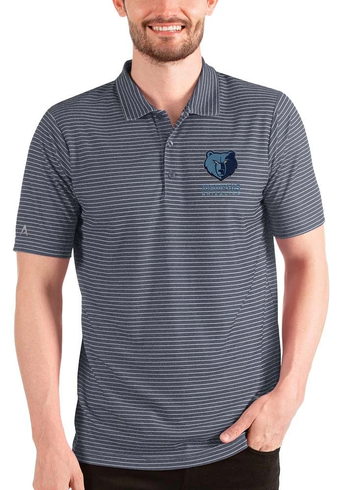 Antigua Memphis Grizzlies Mens Navy Blue Esteem Short Sleeve Polo