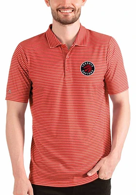 Antigua Toronto Raptors Mens Red Esteem Short Sleeve Polo
