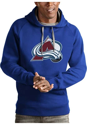 Antigua Colorado Avalanche Mens Full Front Victory Long Sleeve Hoodie