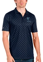 Antigua Memphis Grizzlies Mens Navy Blue Spark Short Sleeve Polo