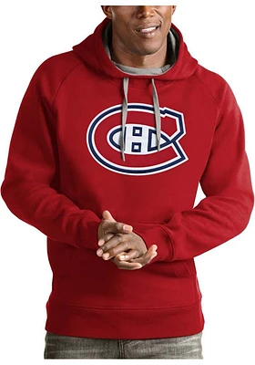 Antigua Montreal Canadiens Mens Full Front Victory Long Sleeve Hoodie