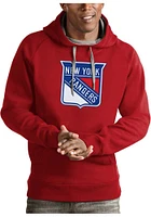 Antigua New York Rangers Mens Full Front Victory Long Sleeve Hoodie