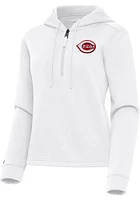 Antigua Cincinnati Reds Womens Contemporary Qtr Zip