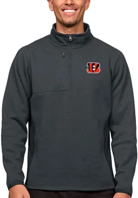 Antigua Cincinnati Bengals Mens Charcoal Course Pullover Jackets