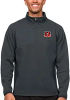 Antigua Cincinnati Bengals Mens Charcoal Course Pullover Jackets