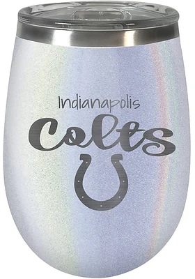 Indianapolis Colts 10oz Opal Script Logo Stainless Steel Stemless - White