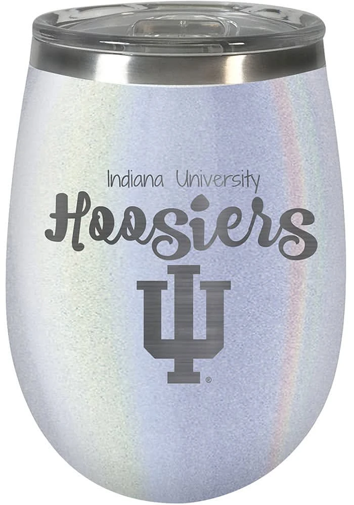Indiana Hoosiers 10oz Opal Script Logo Stainless Steel Stemless