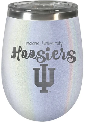 Indiana Hoosiers 10oz Opal Script Logo Stainless Steel Stemless