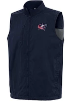 Antigua Columbus Blue Jackets Mens Navy Brisk Sleeveless Jacket