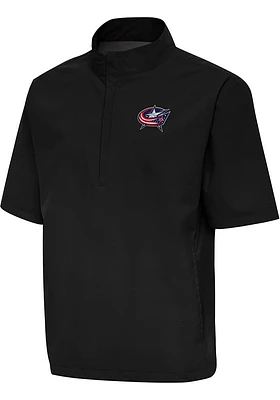 Antigua Columbus Blue Jackets Mens Brisk Short Sleeve Jacket