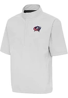 Antigua Columbus Blue Jackets Mens Brisk Short Sleeve Jacket