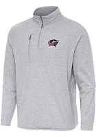 Antigua Columbus Blue Jackets Mens Certain Long Sleeve Qtr Zip Pullover