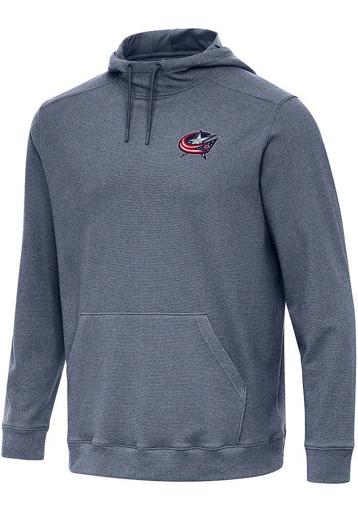 Antigua Columbus Blue Jackets Mens Navy Cloud Long Sleeve Hoodie