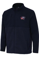 Antigua Columbus Blue Jackets Mens Navy Daily Fused Medium Weight Jacket