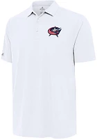 Antigua Columbus Blue Jackets Mens Era Short Sleeve Polo