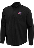 Antigua Columbus Blue Jackets Mens Flight Long Sleeve Dress Shirt