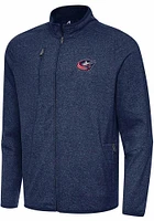 Antigua Columbus Blue Jackets Mens Navy Blue Hold Up Light Weight Jacket