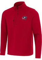 Antigua Columbus Blue Jackets Mens Insider Long Sleeve Qtr Zip Pullover