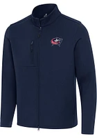 Antigua Columbus Blue Jackets Mens Navy Blue Objection Light Weight Jacket