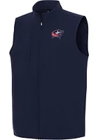 Antigua Columbus Blue Jackets Mens Navy Regard Sleeveless Jacket