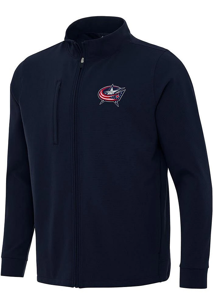 Antigua Columbus Blue Jackets Mens Navy Regard Light Weight Jacket