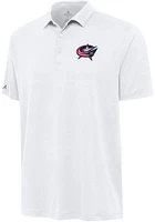 Antigua Columbus Blue Jackets Mens Reprocess Recycled Short Sleeve Polo