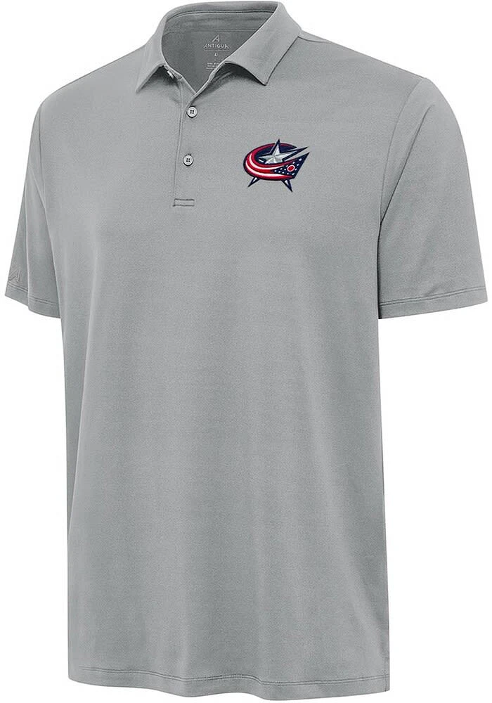 Antigua Columbus Blue Jackets Mens Reprocess Recycled Short Sleeve Polo