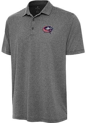 Antigua Columbus Blue Jackets Mens Scheme Short Sleeve Polo