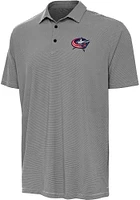 Antigua Columbus Blue Jackets Mens Twine Short Sleeve Polo