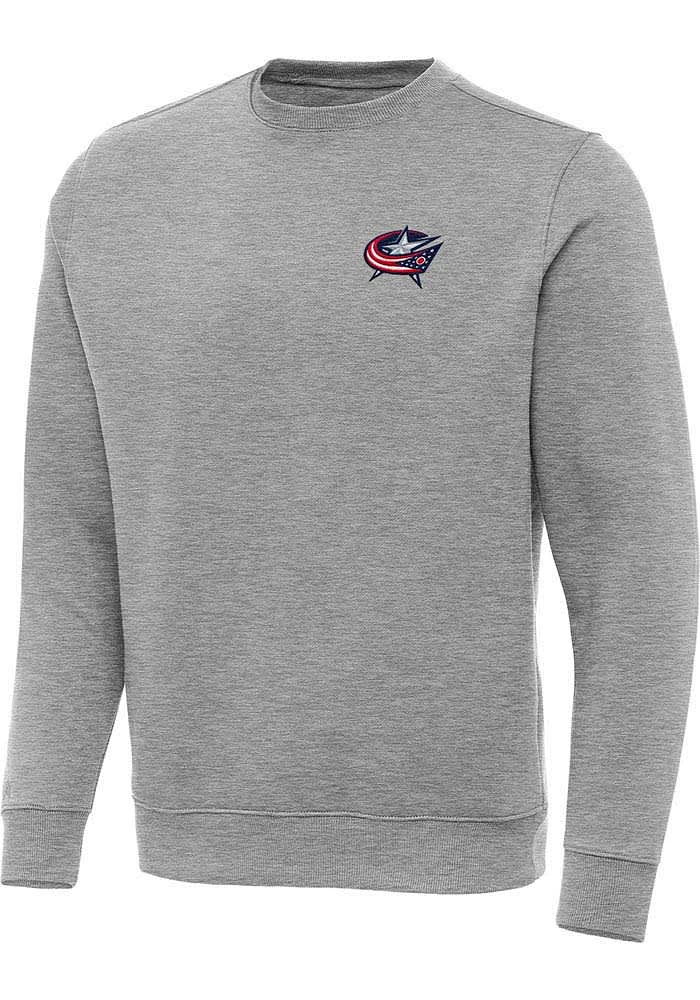 Antigua Columbus Blue Jackets Mens Victory Big and Tall Crew Sweatshirt