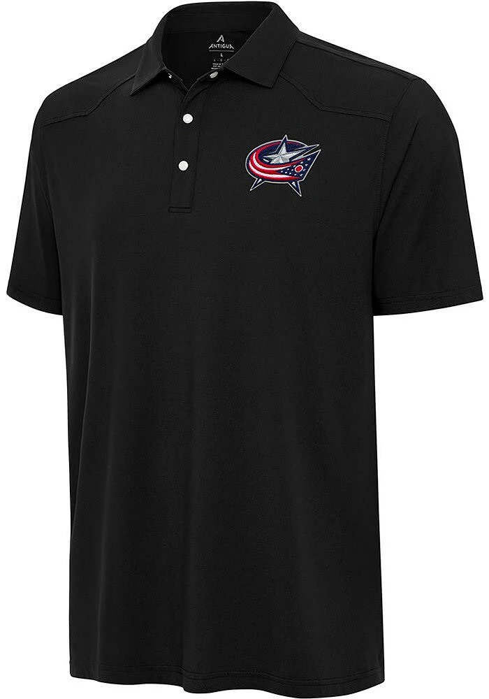 Antigua Columbus Blue Jackets Mens Western Short Sleeve Polo