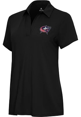 Antigua Columbus Blue Jackets Womens Era Short Sleeve Polo Shirt