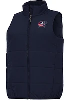 Antigua Columbus Blue Jackets Womens Navy Blue Experience Vest