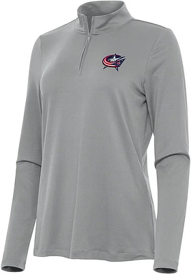 Antigua Columbus Blue Jackets Womens Reprocess Recycled Qtr Zip