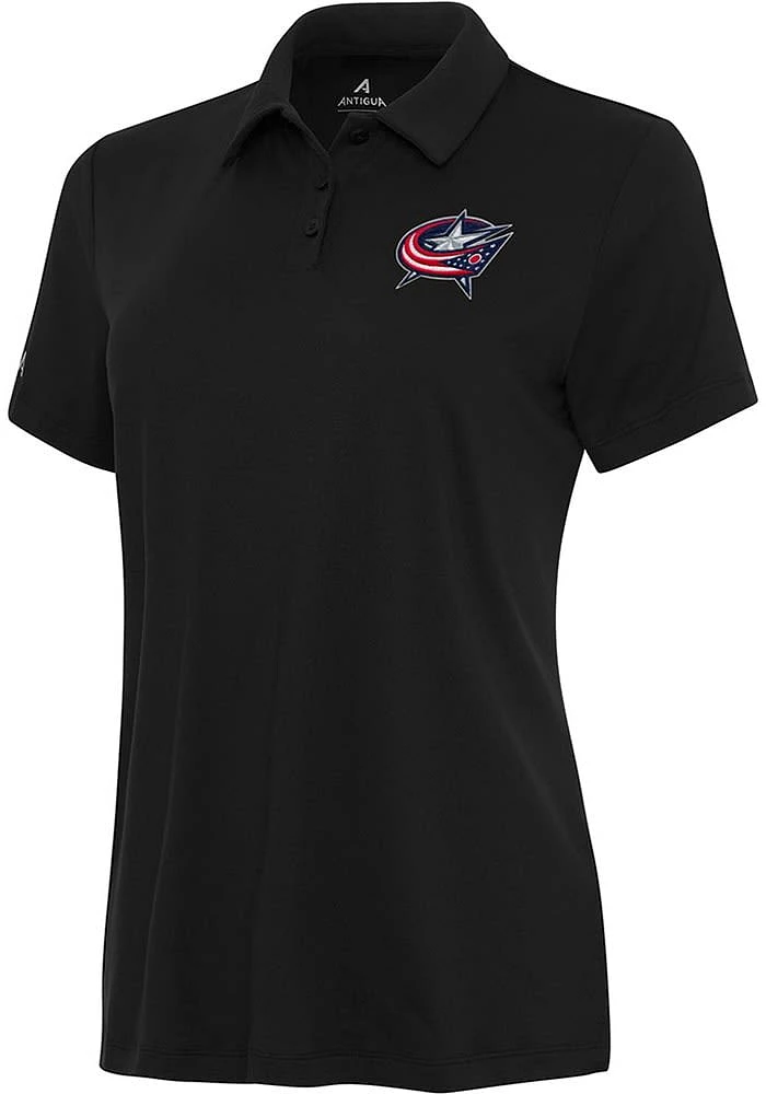 Antigua Columbus Blue Jackets Womens Reprocess Recycled Short Sleeve Polo Shirt