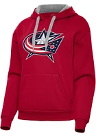 Antigua Columbus Blue Jackets Womens Full Front Victory Hooded Sweatshirt