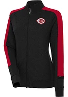 Antigua Cincinnati Reds Womens Black Strike Light Weight Jacket