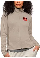 Antigua Cincinnati Bengals Womens Oatmeal Course Light Weight Jacket