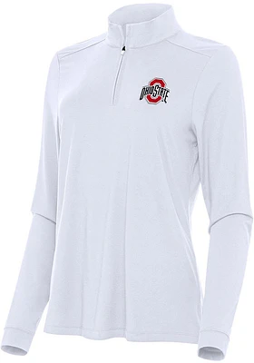 Antigua Ohio State Buckeyes Womens Intent Qtr Zip