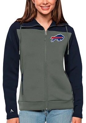 Antigua Buffalo Bills Womens Navy Blue Protect Medium Weight Jacket
