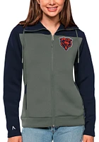 Antigua Chicago Bears Womens Navy Blue Protect Medium Weight Jacket