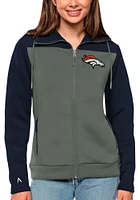 Antigua Denver Broncos Womens Navy Blue Protect Medium Weight Jacket