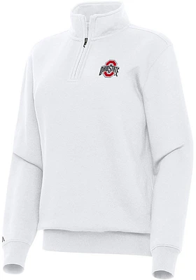 Antigua Ohio State Buckeyes Womens Victory Qtr Zip