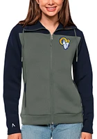 Antigua Los Angeles Rams Womens Navy Blue Icon Protect Medium Weight Jacket